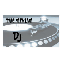 Disc-jockey Cartes De Visite Personnelles