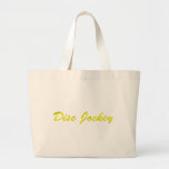 Disc Jockey - DJ Gold Fancy DJing Turntable Canvas Bag