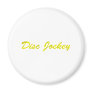 Disc Jockey - DJ Gold Fancy DJing Turntable Fridge Magnet