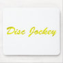 Disc Jockey - DJ Gold Fancy DJing Turntable Mouse Pads
