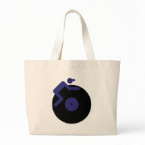 disc jockey dj music clubbing canvas bag