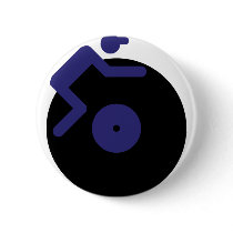 disc jockey dj music clubbing buttons