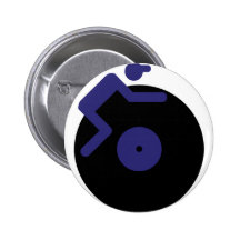 disc jockey dj music clubbing buttons