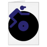 disc jockey dj music clubbing greeting cards