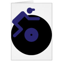 disc jockey dj music clubbing greeting cards