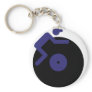 disc jockey dj music clubbing keychain