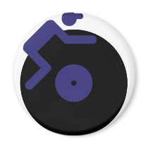 disc jockey dj music clubbing fridge magnet