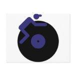 disc jockey dj music clubbing postcards