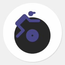 disc jockey dj music clubbing stickers