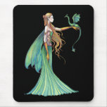 Discipline Green Fairy Dragon by Molly Harrison Mouse Mats
