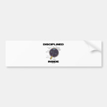 Disciplined Eye (I) Inside (Eyeball Anatomy Humour Bumper Stickers