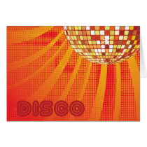 Disco ~ 1980s 80s Disco Ball Card