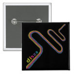 Disco ~ 80s 1980s Neon Rainbow Art Pinback Buttons