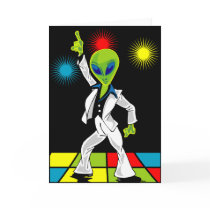 Disco Alien Cards