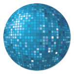Disco Ball Blue Sticker