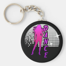 Disco Ball Dancer. Keychain