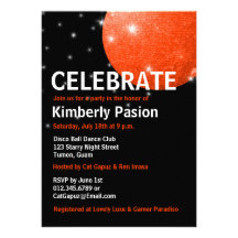 Disco Ball Party Invitations
