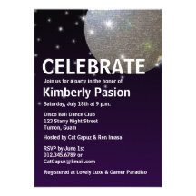 Disco Ball Party Invitations