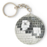 disco ball photo key chain