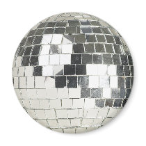 disco ball photo fridge magnet