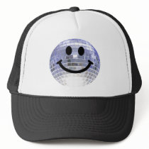 Disco Ball Smiley Mesh Hats