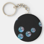 disco balls in empty space keychain