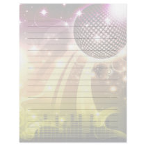 disco cityscape light personalized letterhead