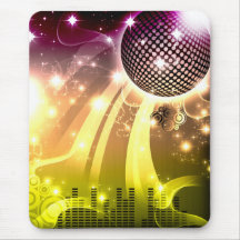disco cityscape mouse pad