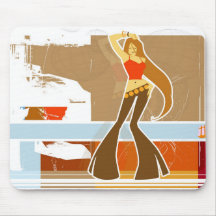 Disco Dancer Retro Mouse Mat