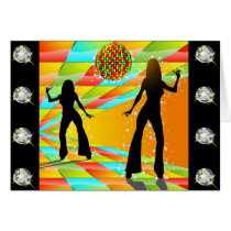 Disco Dancing Greeting Card