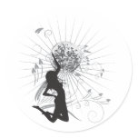 disco diva vector stickers