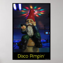 Disco Gnome Print