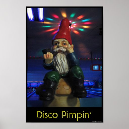 Disco Gnome Print