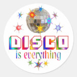 Disco is Everything Round Stickers