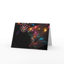 Disco Lights Greeting Cards