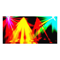 disco_lights - centre pic photo card template