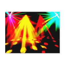 disco_lights - centre pic post card