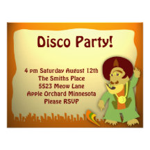 Disco Monster Groove Party Invite