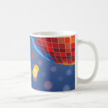 Disco Party Time Rainbow Lights Mugs