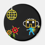 Disco Robo Refrigerator Magnets