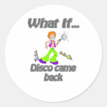 disco round stickers