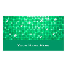 Disco Tiles Jade business card