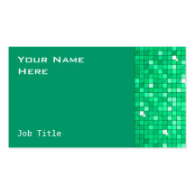 Disco Tiles Jade business card side