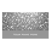 Disco Tiles "Silver" business card