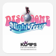 discodome night fever sticker carré