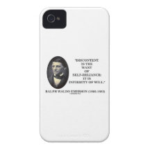 Discontent Is The Want Of Self-Reliance Emerson iPhone 4 Covers
