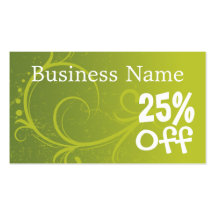 Discount Coupon Retail Template Business Cards