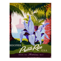 Discover Puerto Rico Post Cards