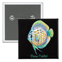 Discus Cichlid Fish Pin