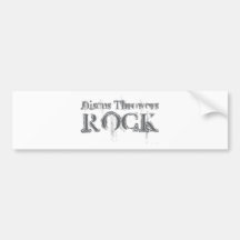 Discus Throwers Rock Bumper Sticker